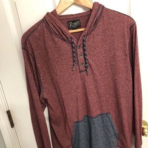 Retrofit Burgundy Hoodie